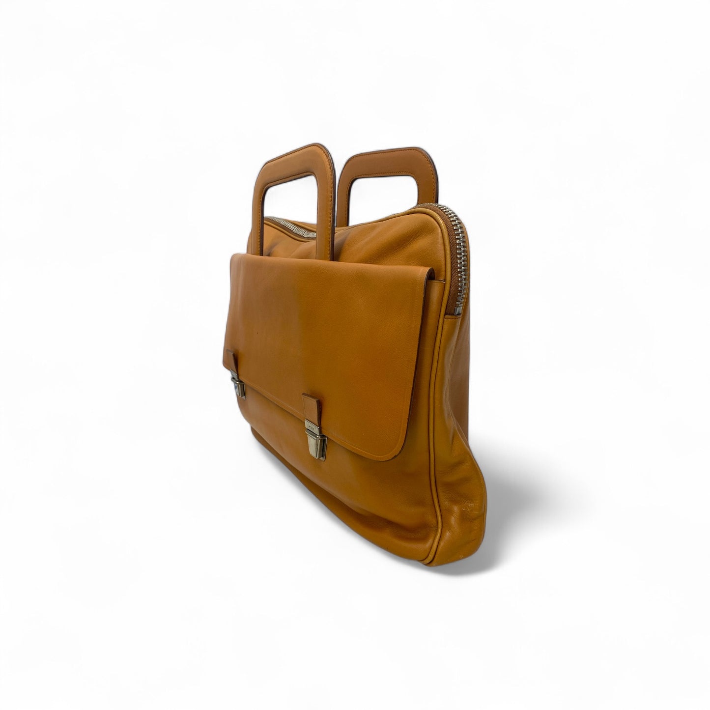 PRADA Handbag VA0088 Brown 117 *Scratch* Rank B