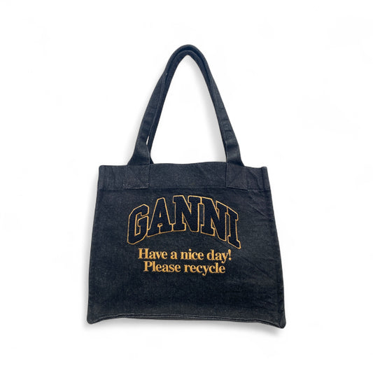 Ganni Tote Bag  Black Rank A
