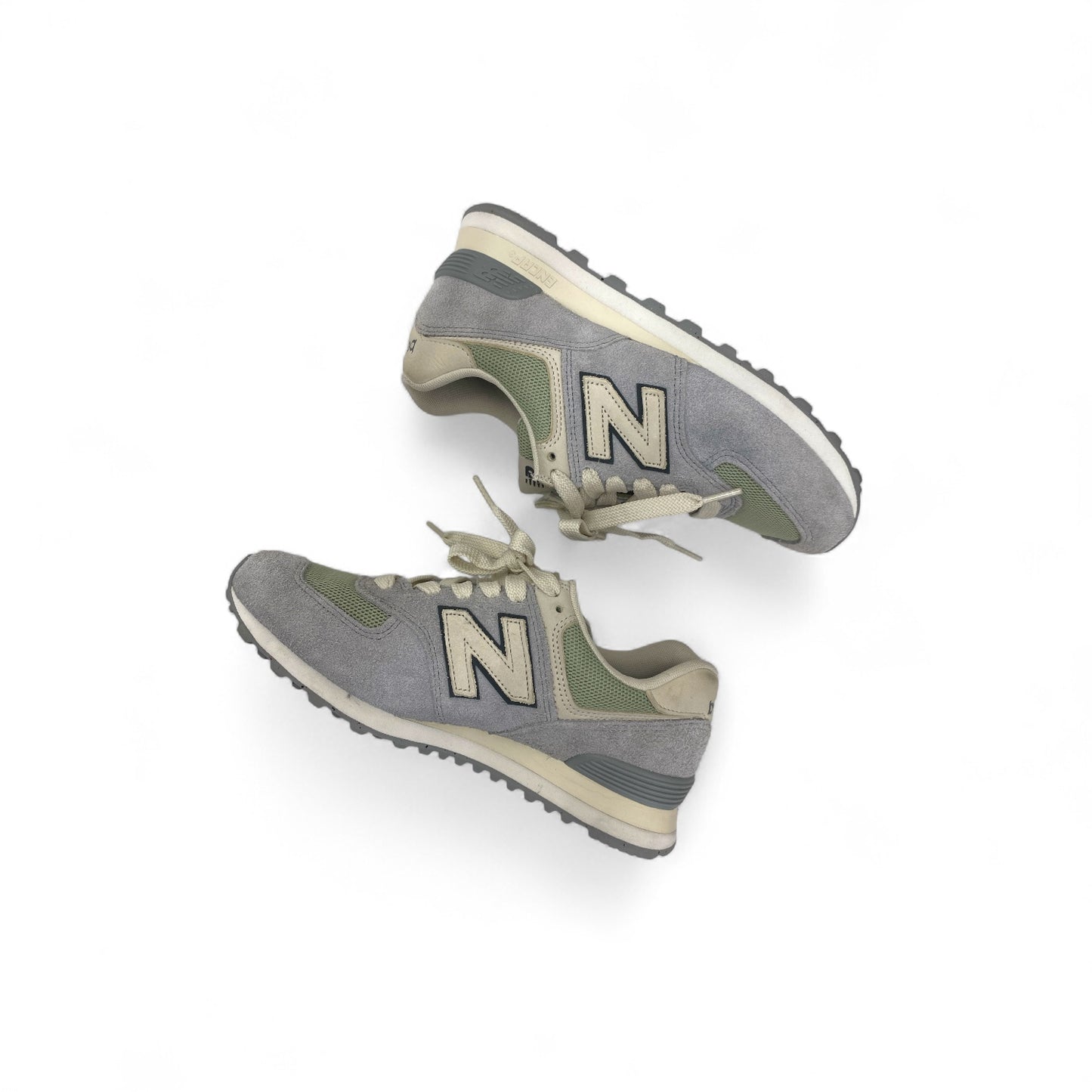 NEW BALANCE Sneaker Lady's Size 9.5US Green/Gray WL574GA2 Rank B