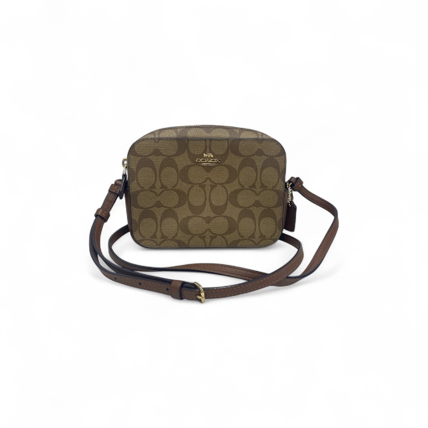 COACH Shoulder Bag 91677 Brown Rank A