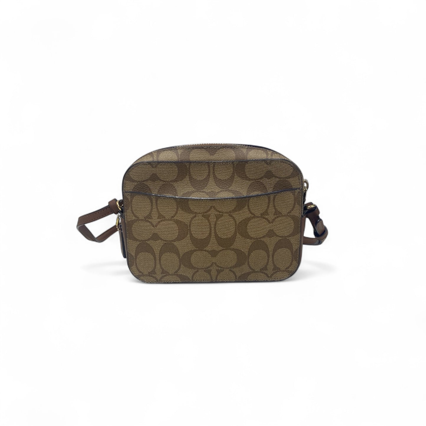 COACH Shoulder Bag 91677 Brown Rank A