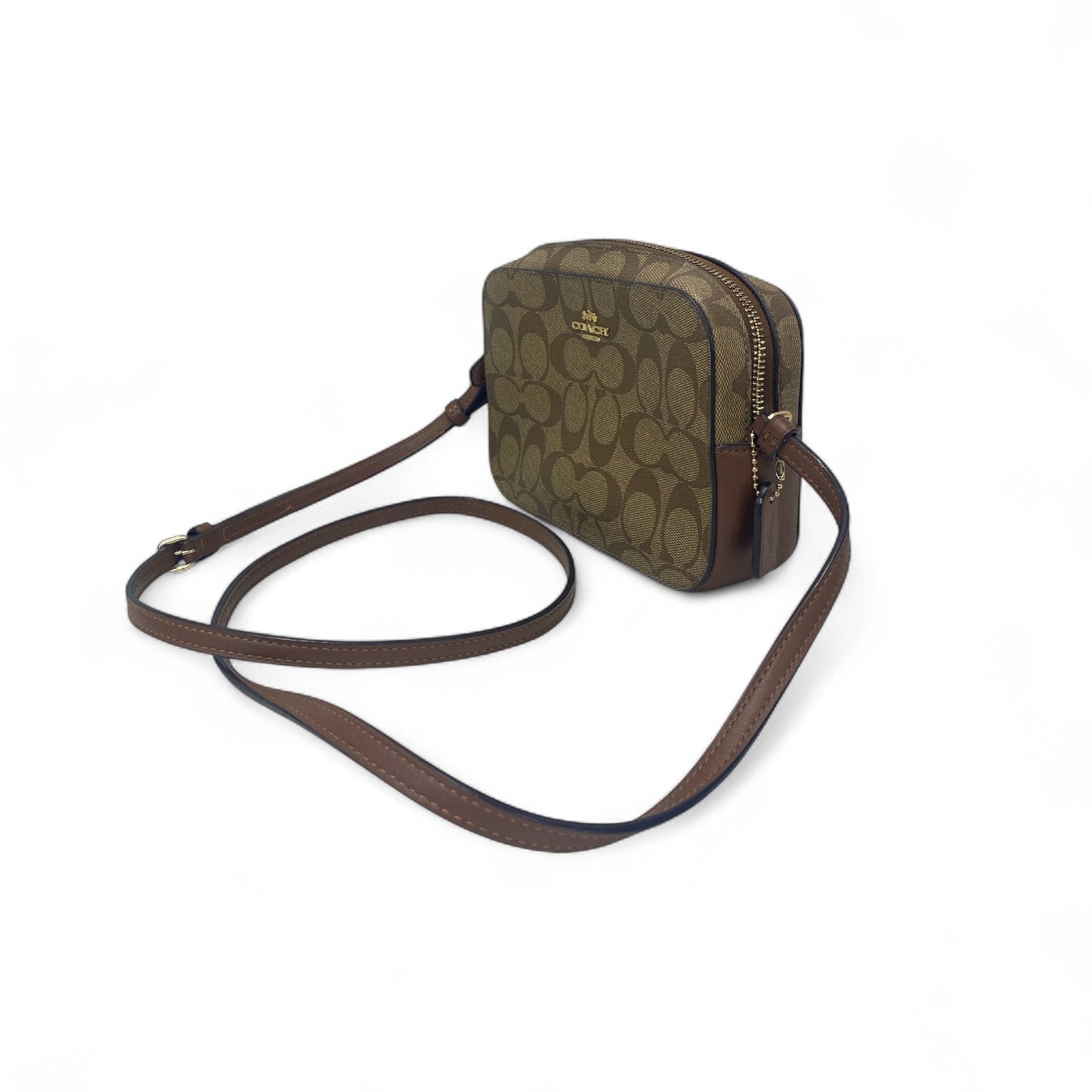 COACH Shoulder Bag 91677 Brown Rank A