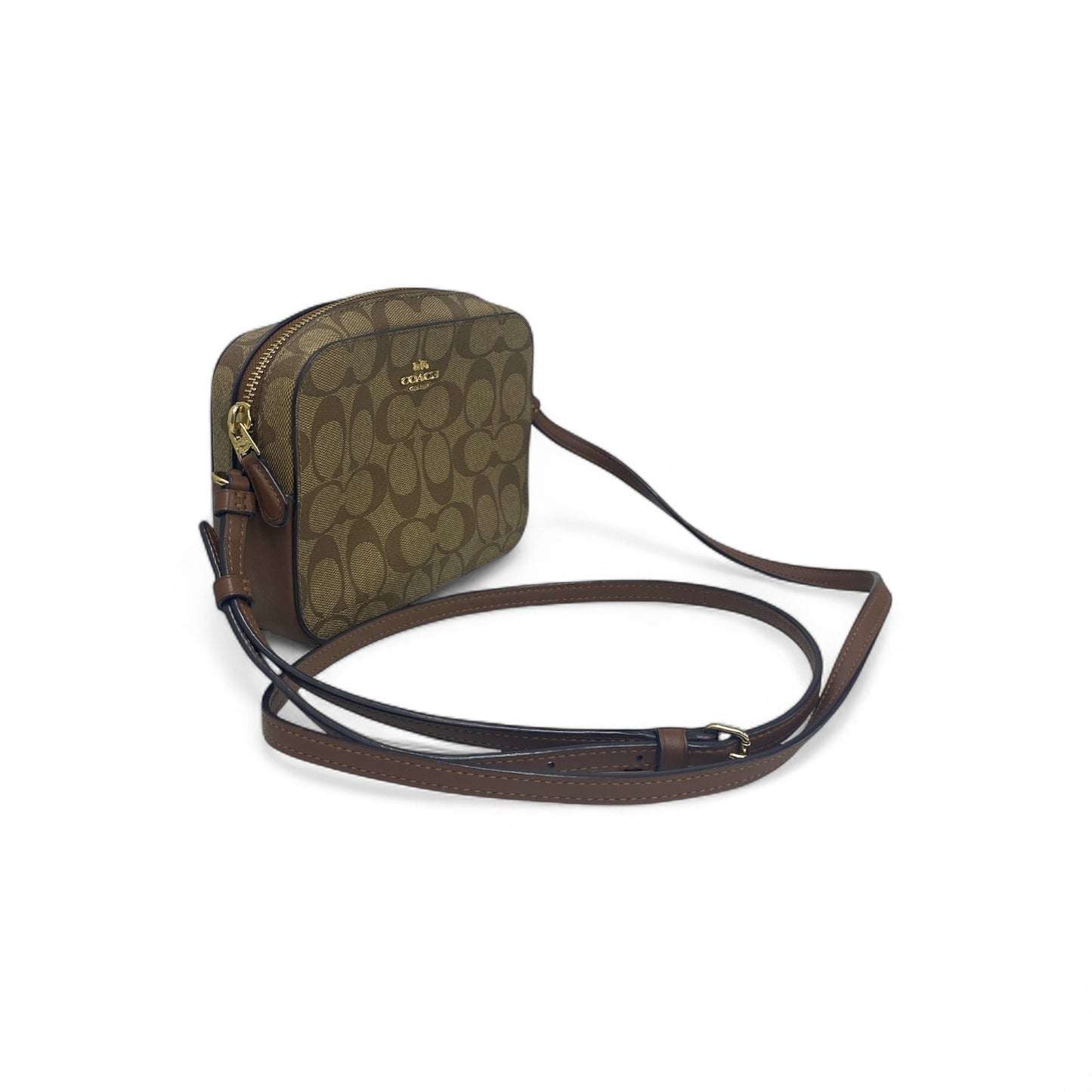 COACH Shoulder Bag 91677 Brown Rank A