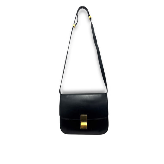 CELINE Shoulder Bag Black Scratch/Damage W-CE-2176 Rank B