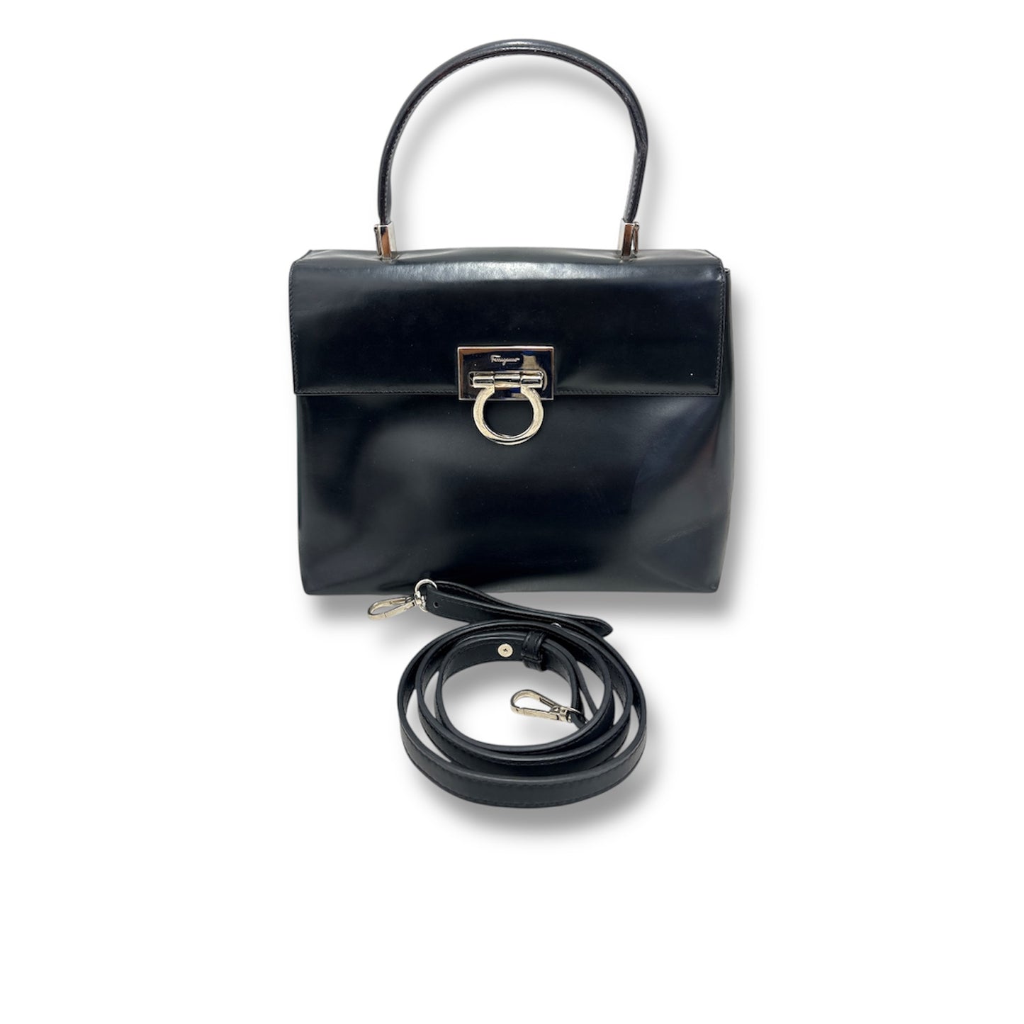 Ferragamo Handbag BA-218844 Black Rank B