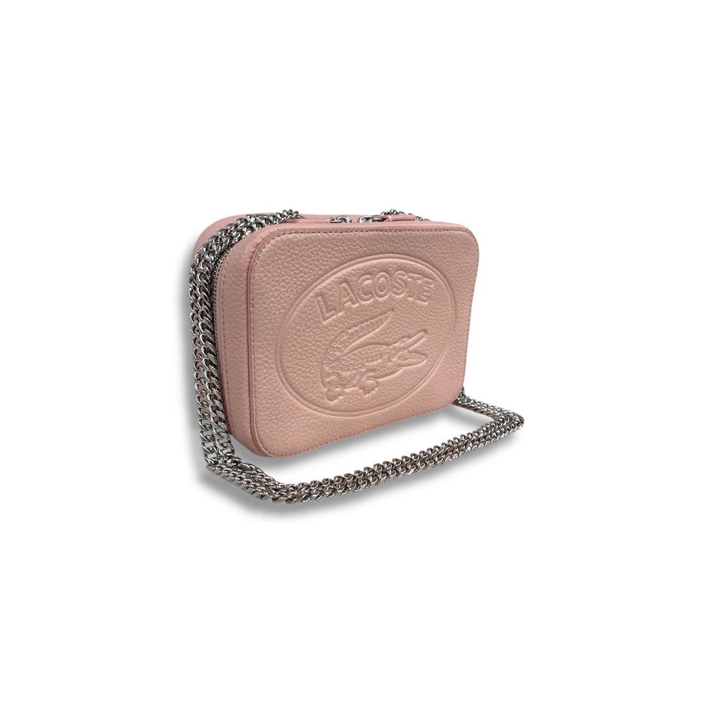 LACOSTE Shoulder Bag NF2970NL Pink *Stain* Rank B