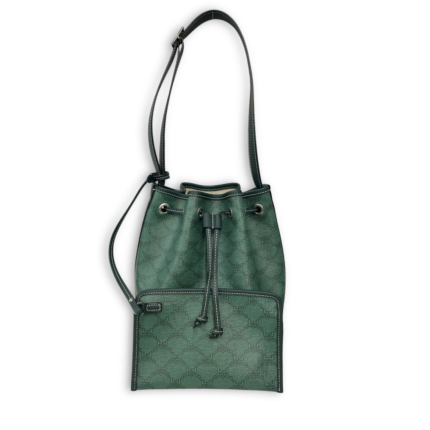 MCM Shoulder Bag Lauretos MWDESACO1G0001 Green Himmel Rank A