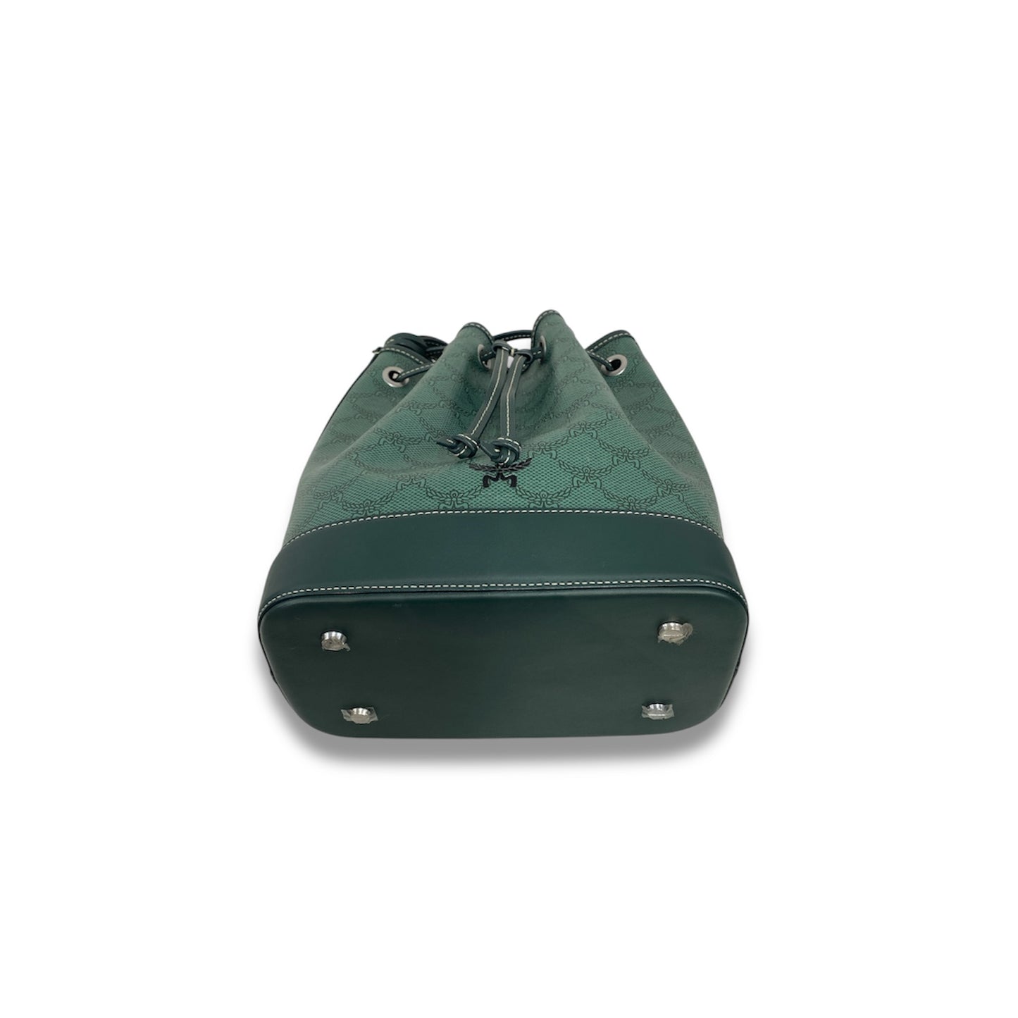 MCM Shoulder Bag Lauretos MWDESACO1G0001 Green Himmel Rank A