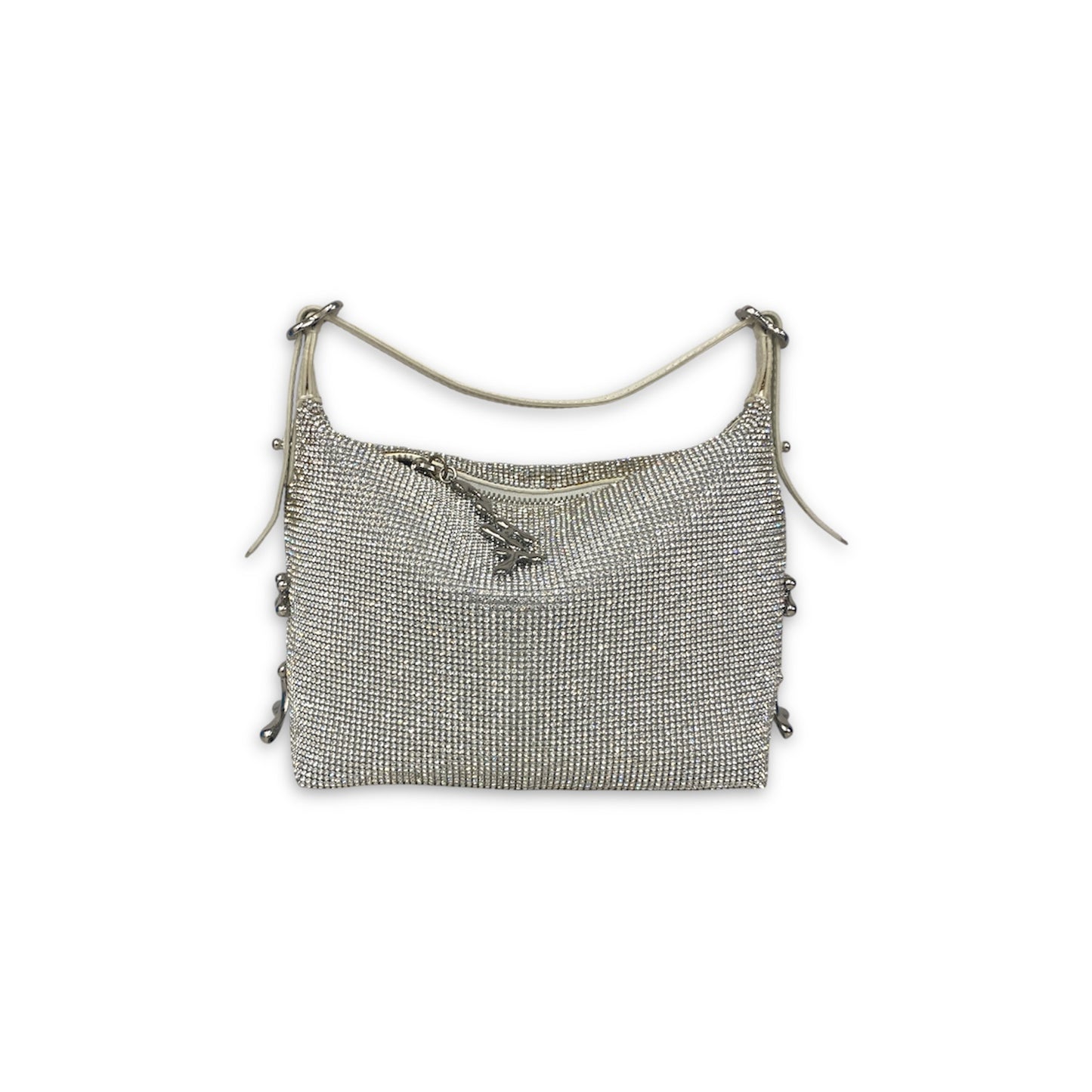 Chato Studio Crystal Bamba Handbag Light Gray Rank B