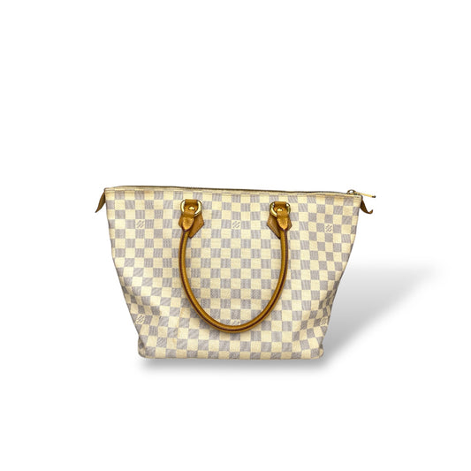 Louis Vuitton Tote Bag Damier White N51185 FL2007 Azur Saleya MM Stain Rank B