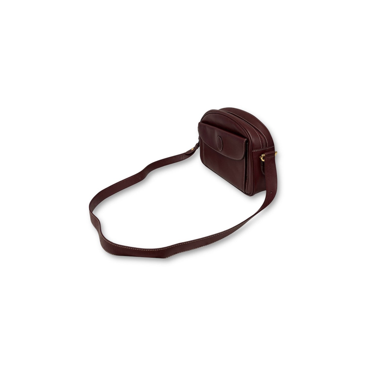 Cartier Shoulder Bag Bordoeaux Red Rank(B)