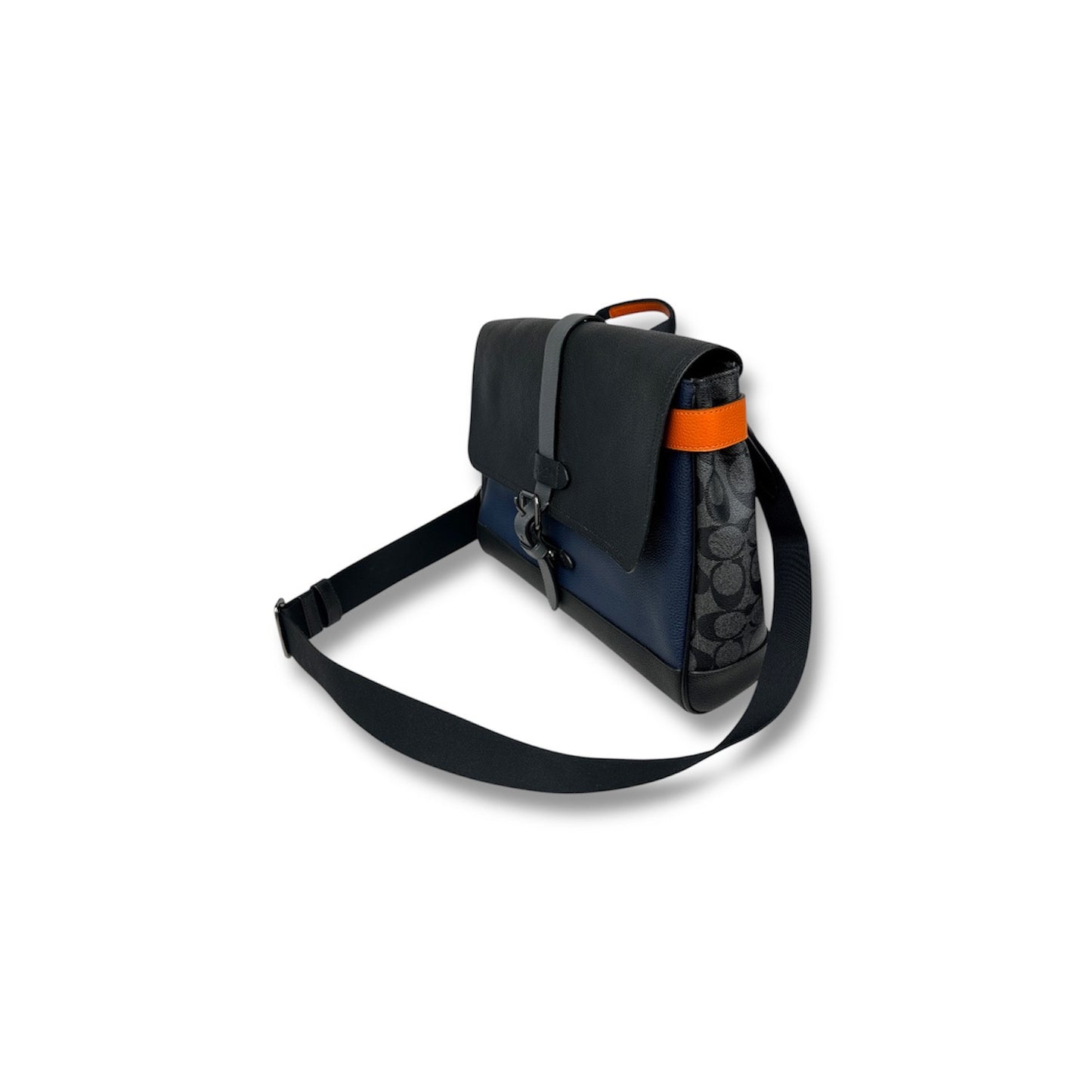 COACH Shoulder Bag F76929 Black And Navy Rank(B)