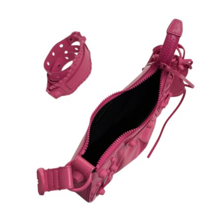 BALENCIAGA Shoulder Bag 671309 Shocking Pink Le Cagole