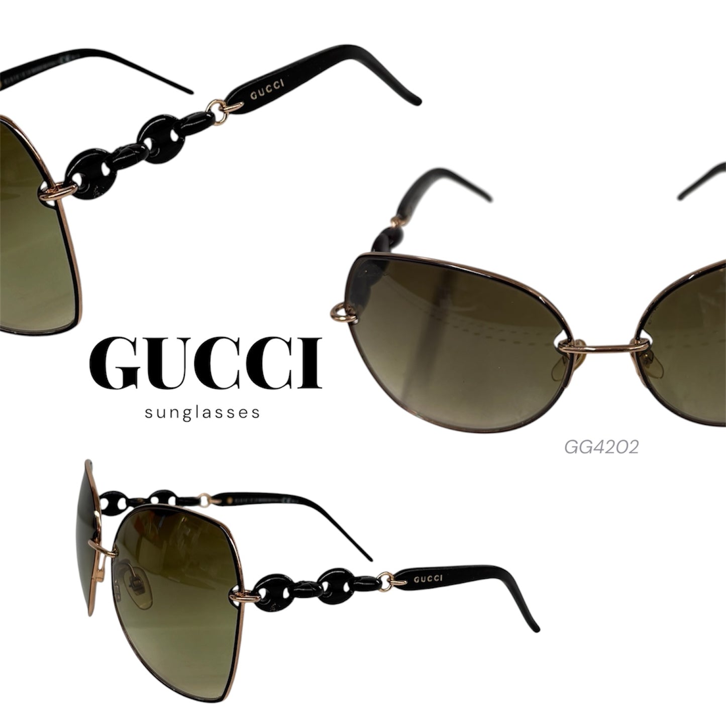 GUCCI Sunglasses GG4202 Brown