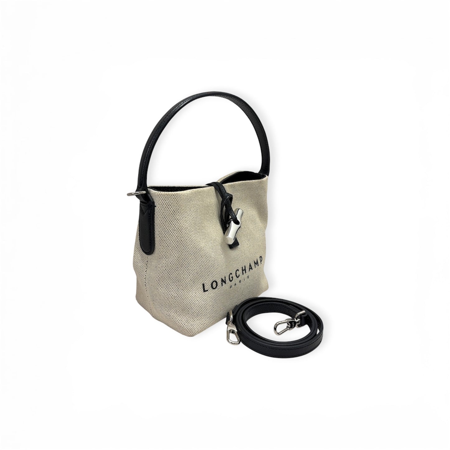 LONGCHAMP 2WAY Bag 10159HSG 037 Beige Stain 2237441 Rank (B)