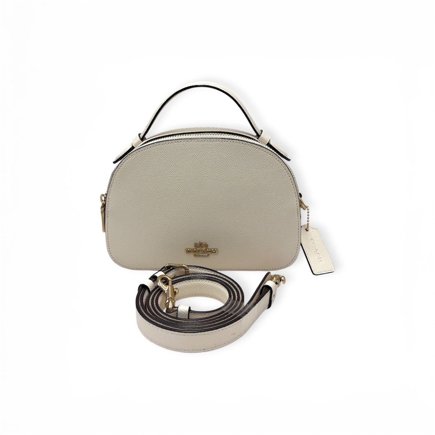 COACH 2WAY Bag 1589 Beige *Stain Rank (B)