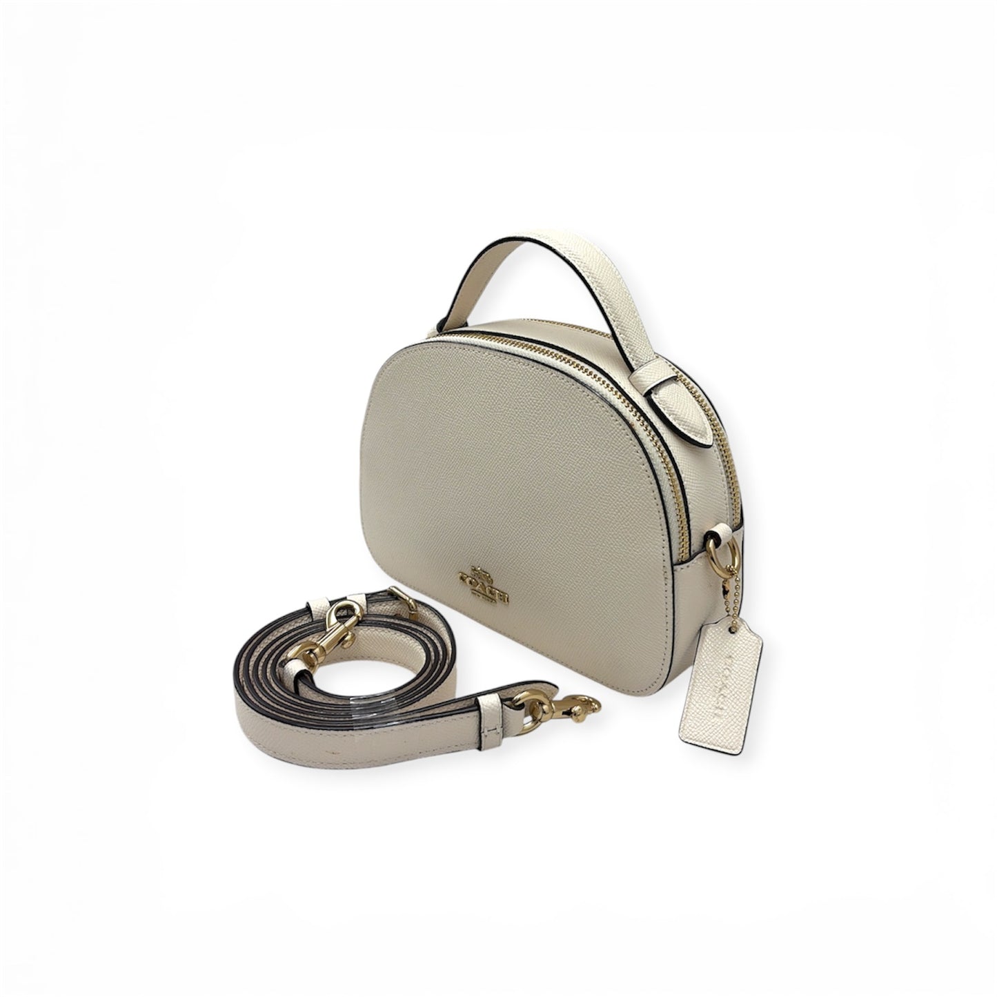 COACH 2WAY Bag 1589 Beige *Stain Rank (B)