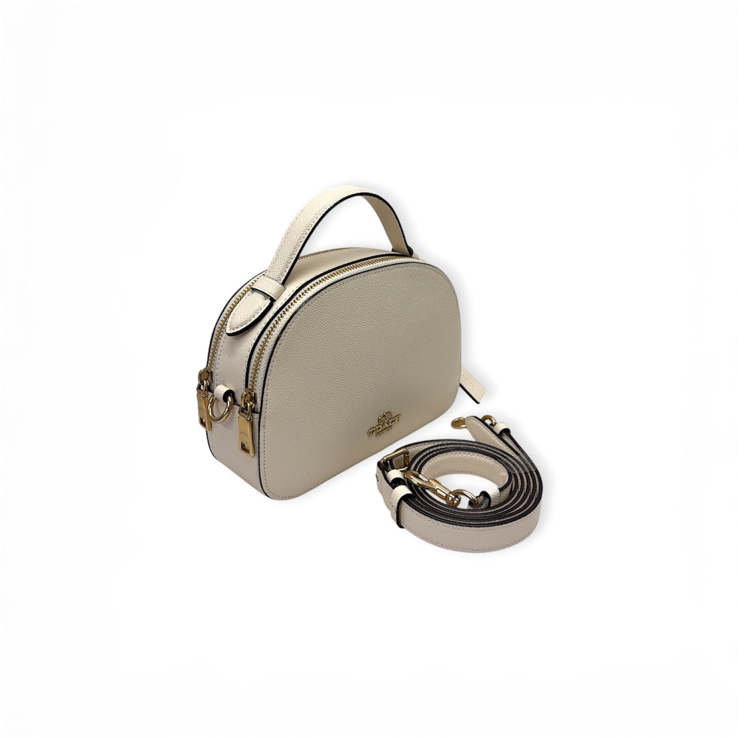 COACH 2WAY Bag 1589 Beige *Stain Rank (B)