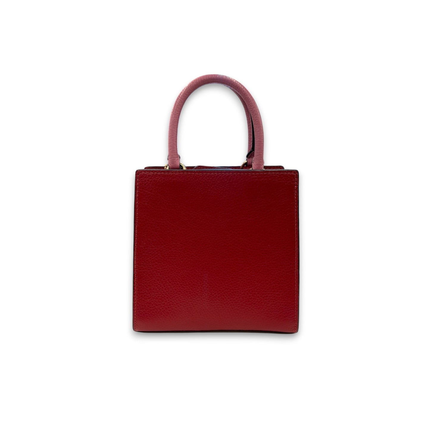 COACH Shoulder Bag C6994 Red And Ivory *Stain* Rank B