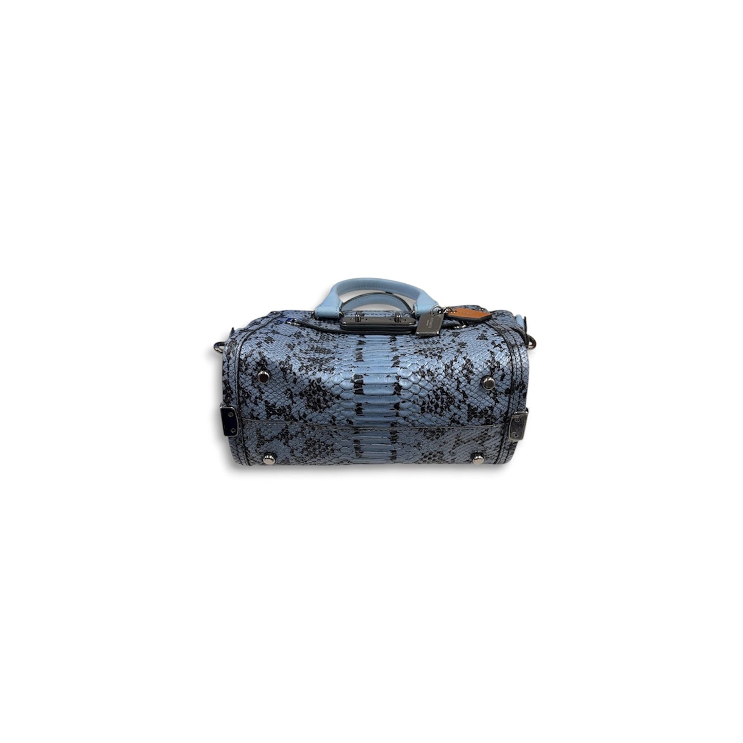COACH 2WAY Bag F37187 Blue And Brown Rank B