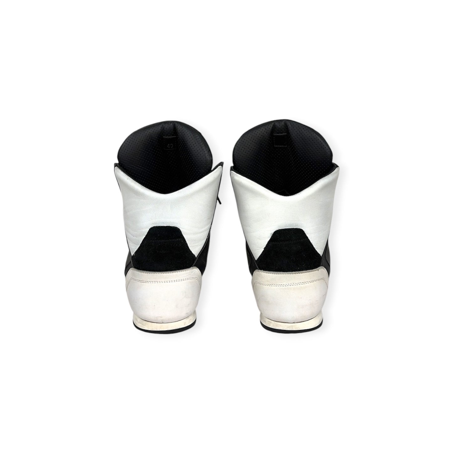 VERSACE High Cut Sneakers 40 Men Black/White Medusa Modesens Rank (BC)