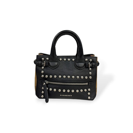 BURBERRY 2Way Bag 4012388/66L Black/Beige Rank (B)