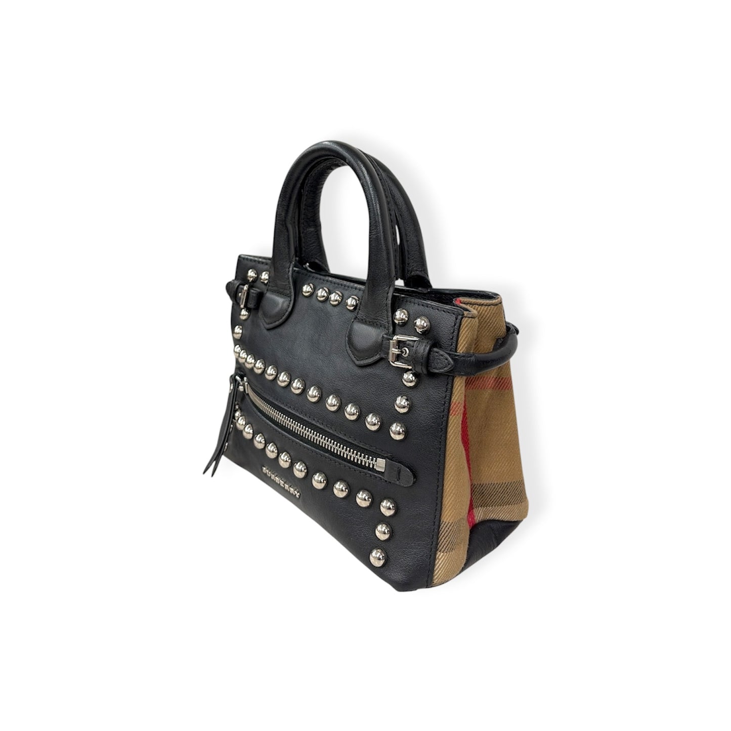BURBERRY 2Way Bag 4012388/66L Black/Beige Rank (B)