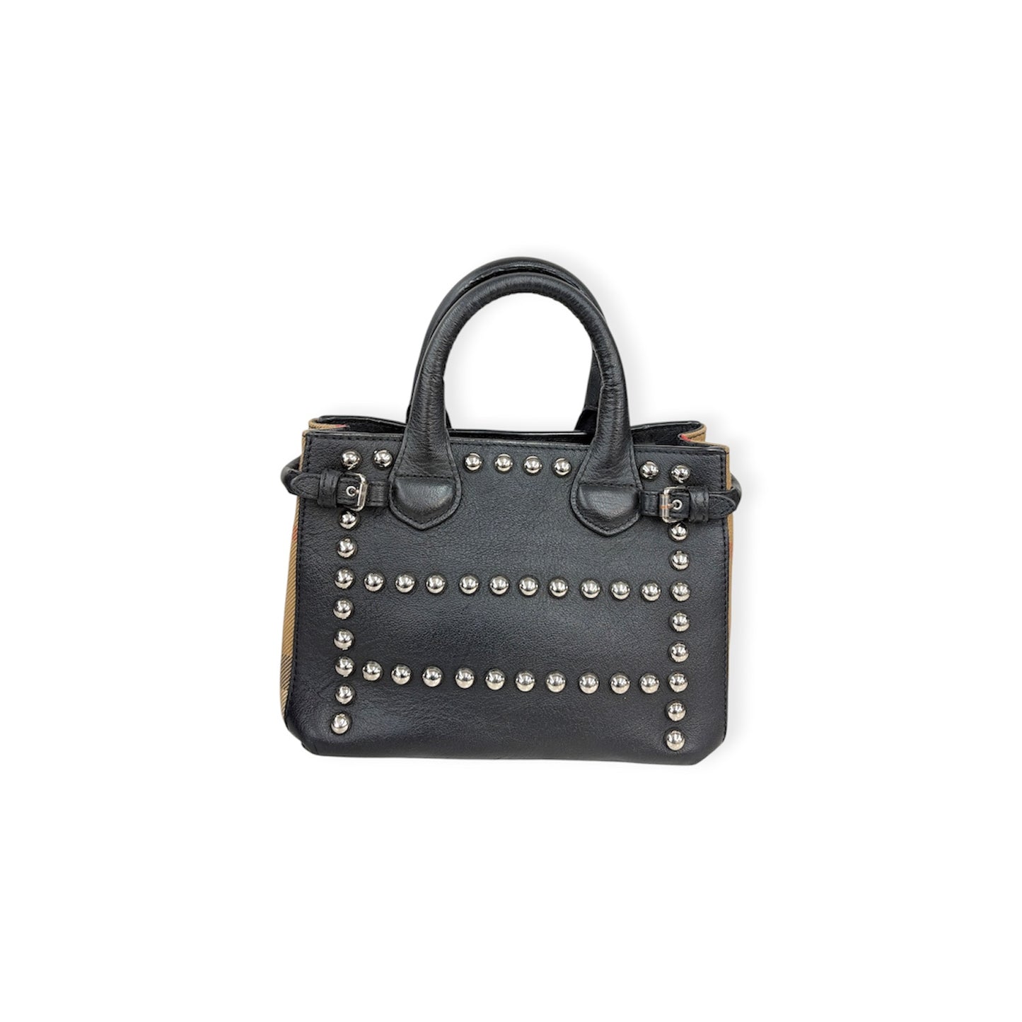 BURBERRY 2Way Bag 4012388/66L Black/Beige Rank (B)