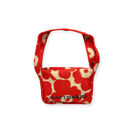 Marimekko Shoulder Bag 094141/524307 Beige And Orsnge Knitted Shoulderbag Unikko Rank (A)