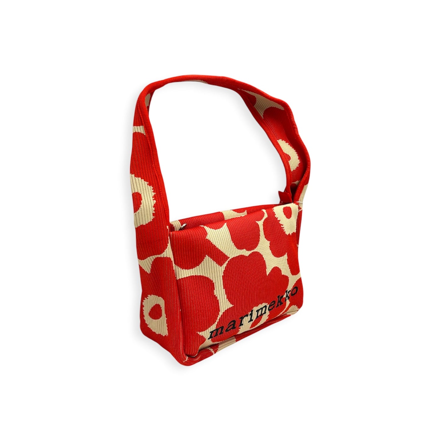 Marimekko Shoulder Bag 094141/524307 Beige And Orsnge Knitted Shoulderbag Unikko Rank (A)