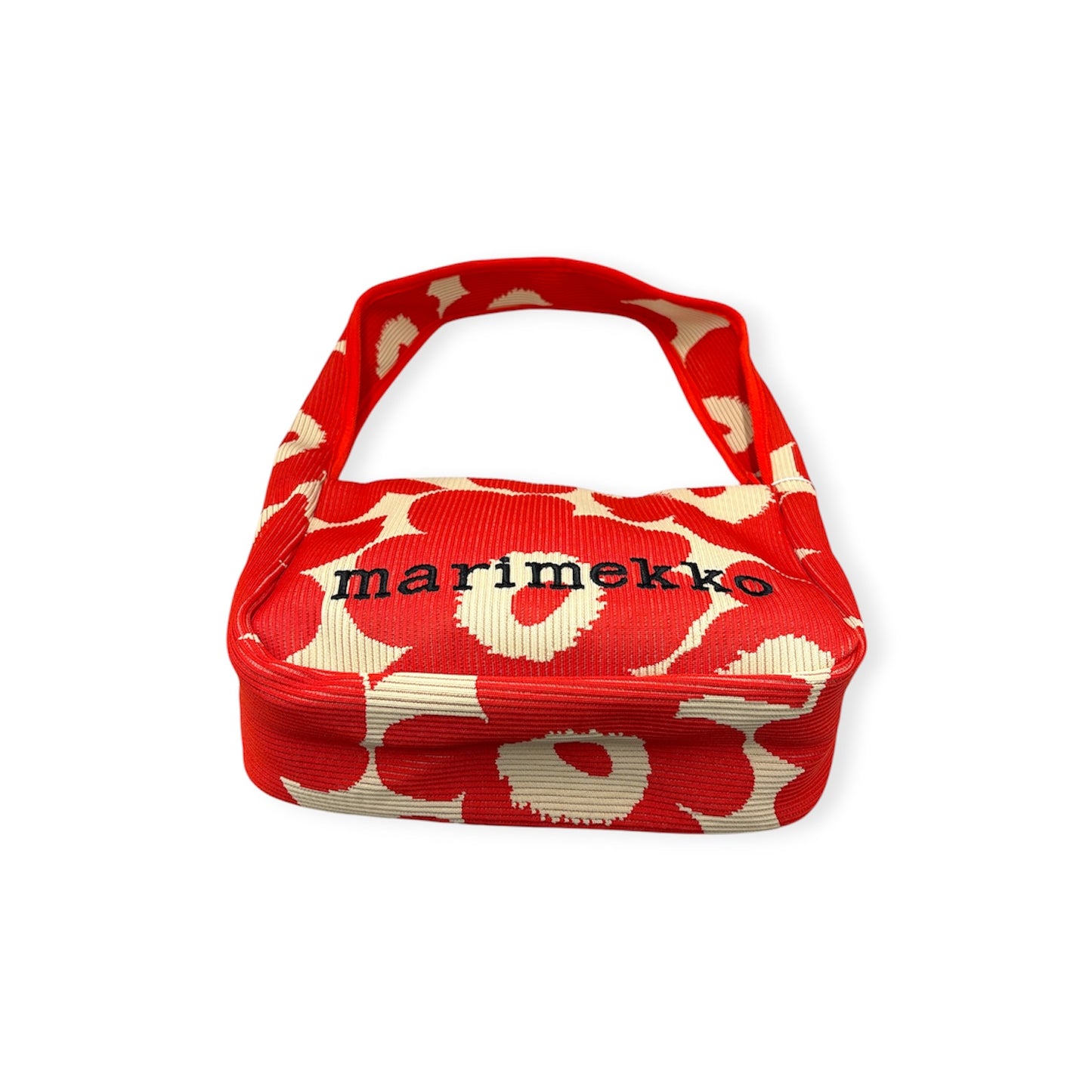 Marimekko Shoulder Bag 094141/524307 Beige And Orsnge Knitted Shoulderbag Unikko Rank (A)