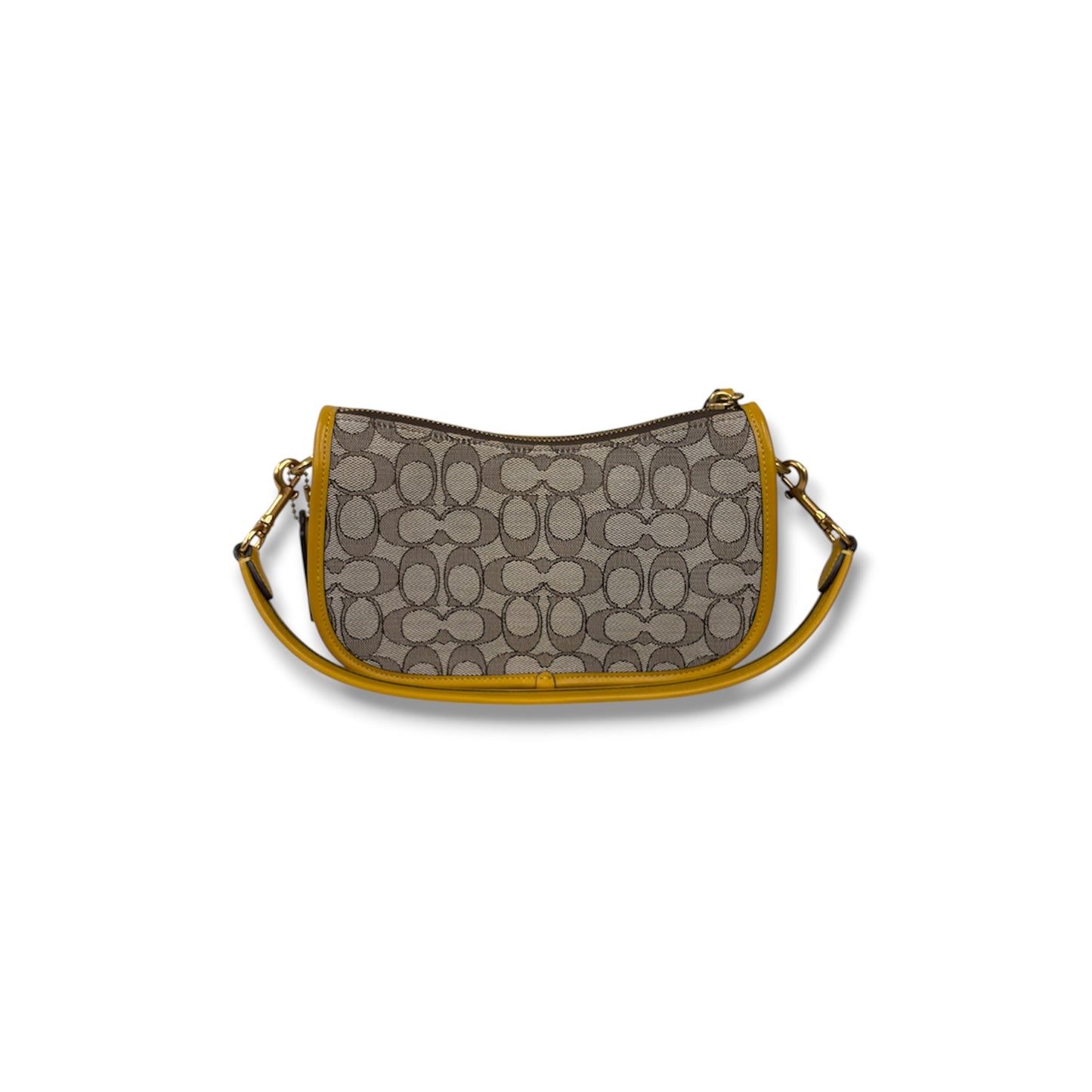 COACH 2WAY Bag CD678 Brown And Yellow Rank (AB)