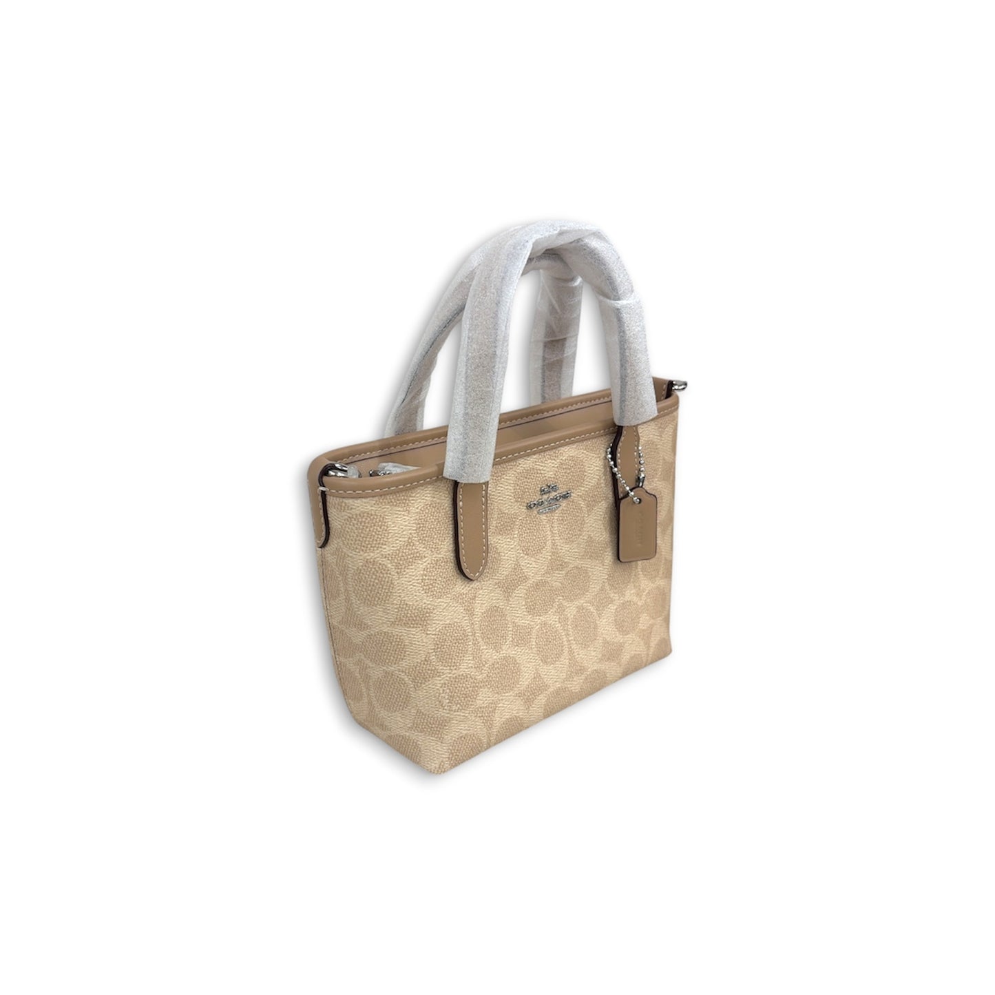 COACH 2WAY Bag CW032 Beige Rank (A)