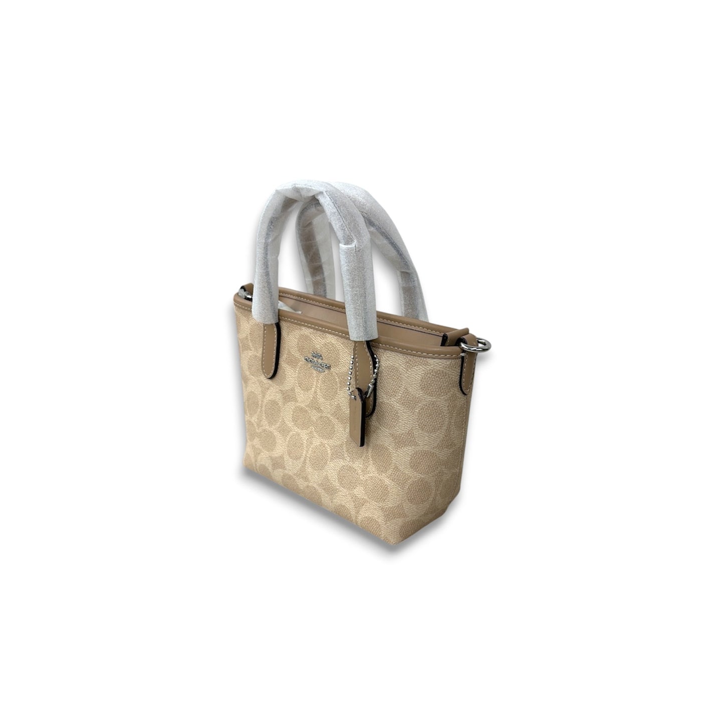 COACH 2WAY Bag CW032 Beige Rank (A)