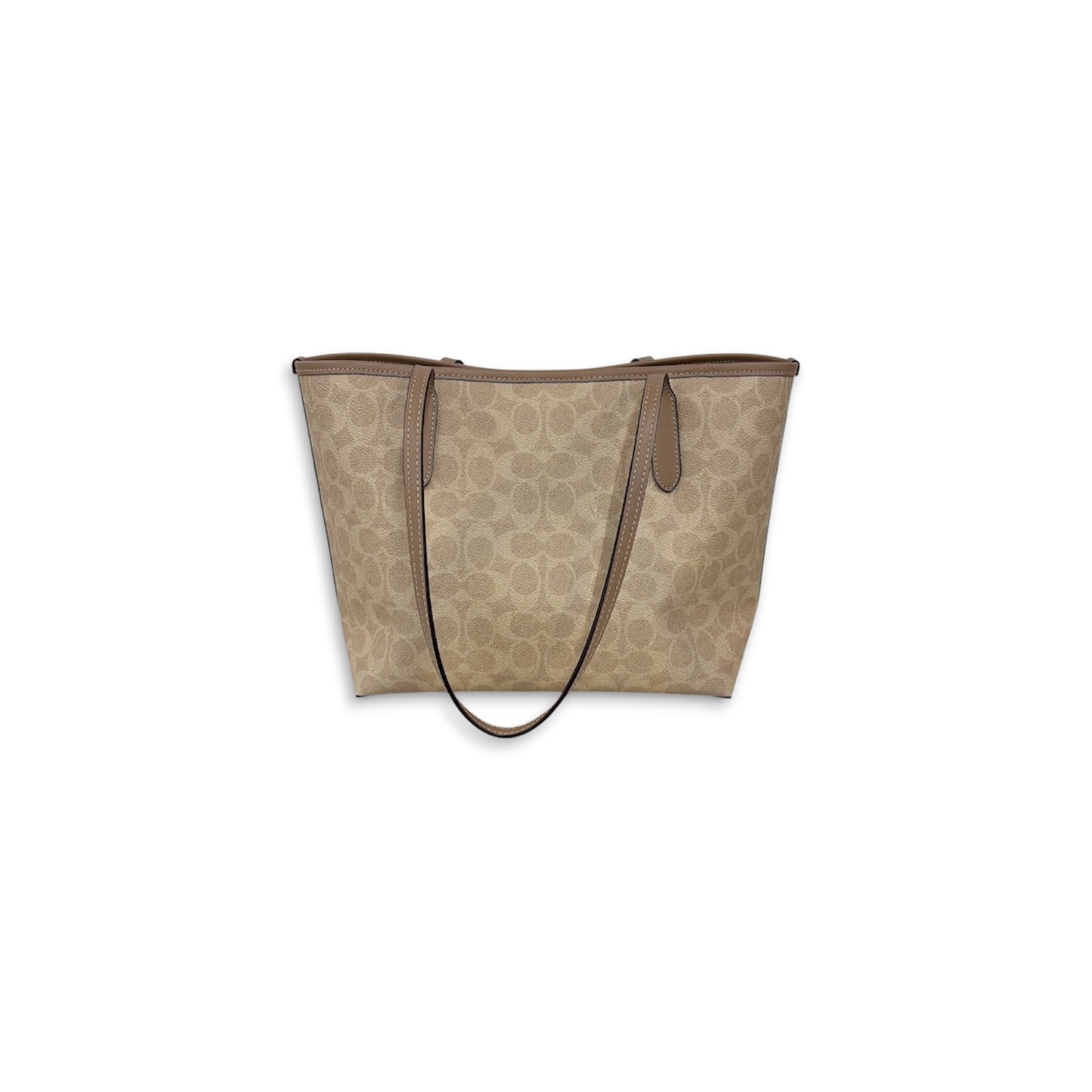 COACH Shoulder Bag CDX82 Beige Rank (AB)