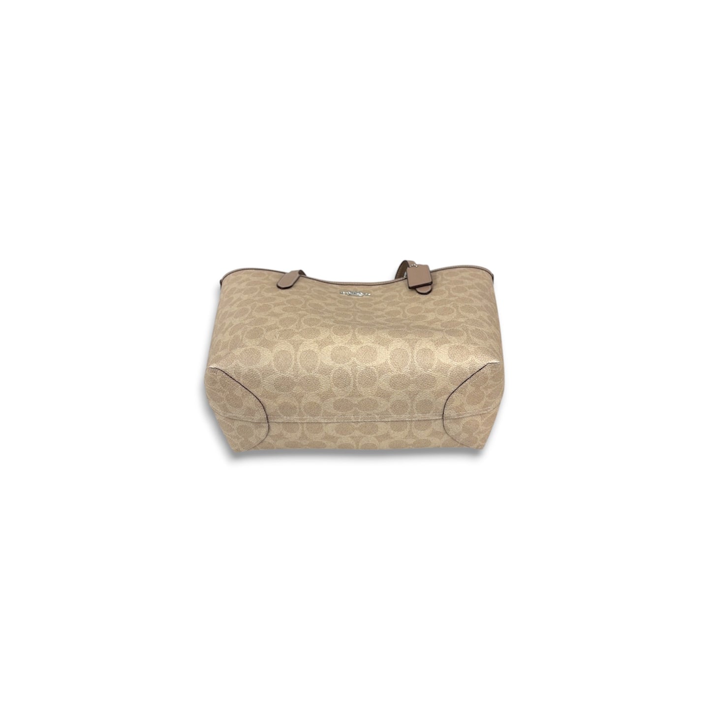 COACH Shoulder Bag CDX82 Beige Rank (AB)
