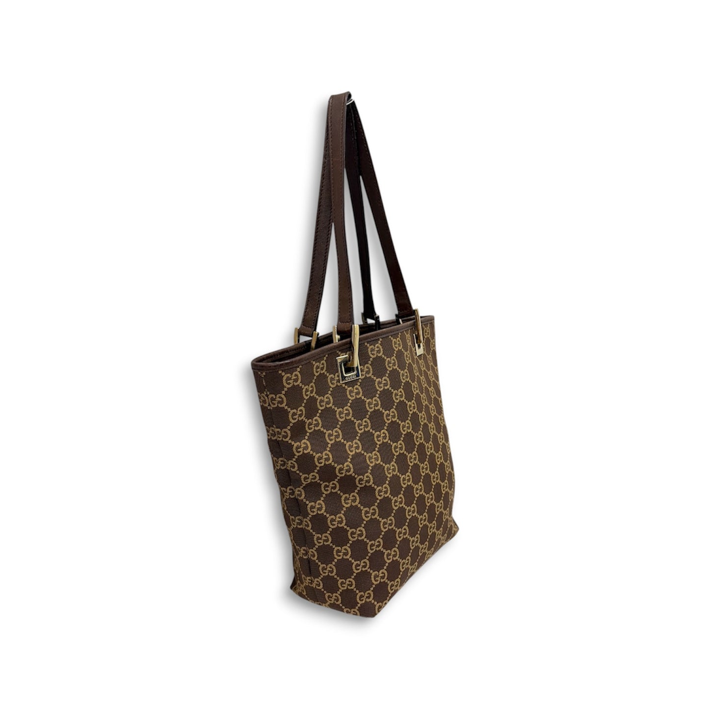 GUCCI Tote Bag 002. 1099 Brown *Scratch/Damage/Stain/Strap Damage* Rank (B)