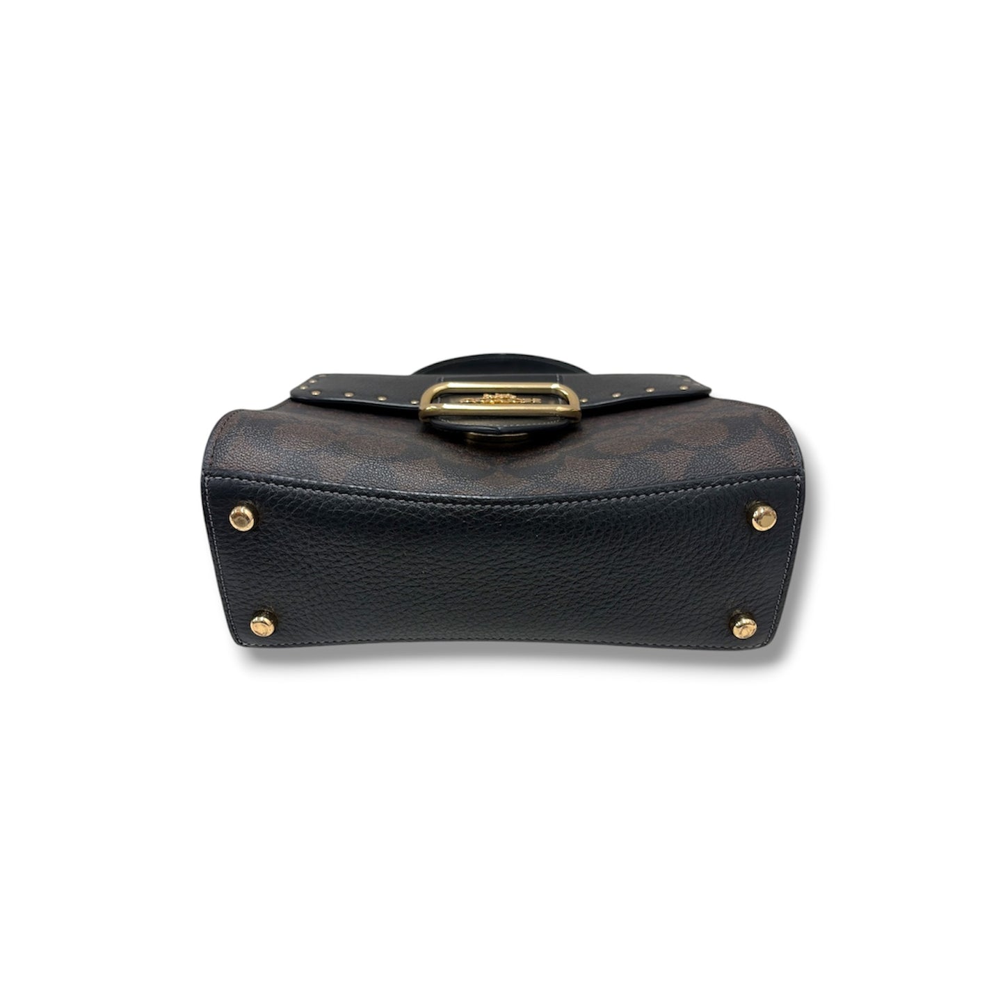 COACH 2WAY Bag CF322 Black/Brown *Scratch* Rank(B)
