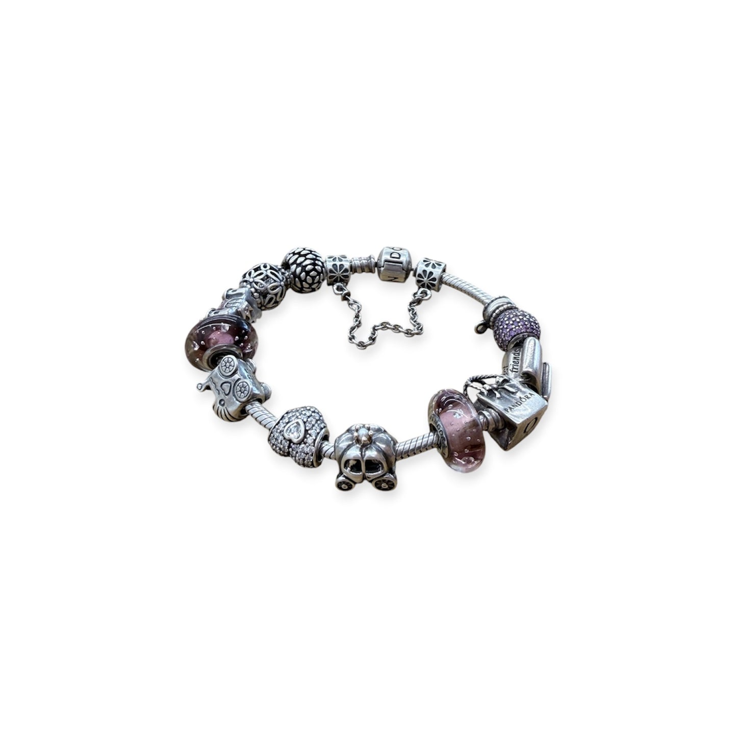 PANDORA Bracelet Sliver *With Charm 13P Rank (B)