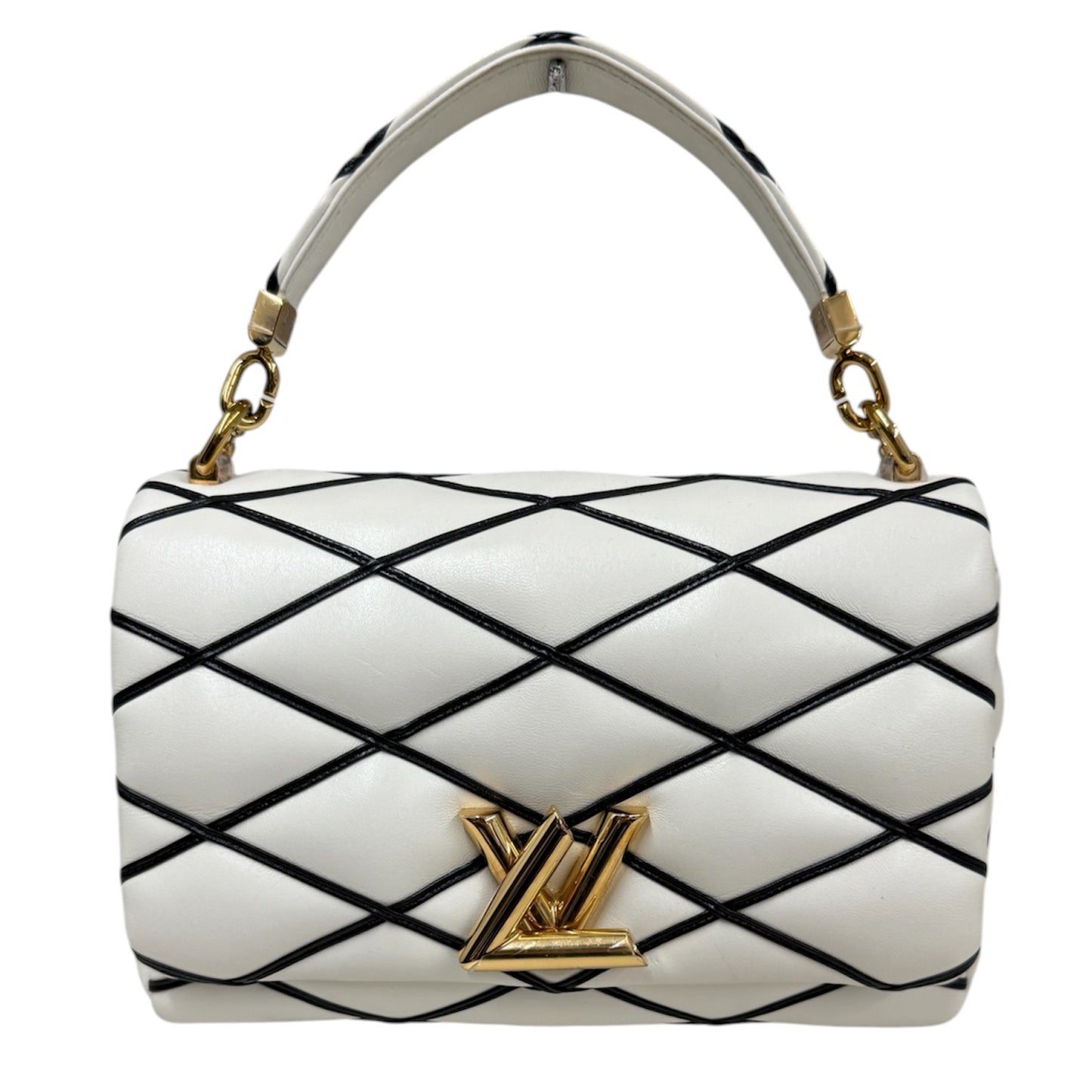 LOUIS VUITTON PICO GO-14 M23762 White/Black RFID