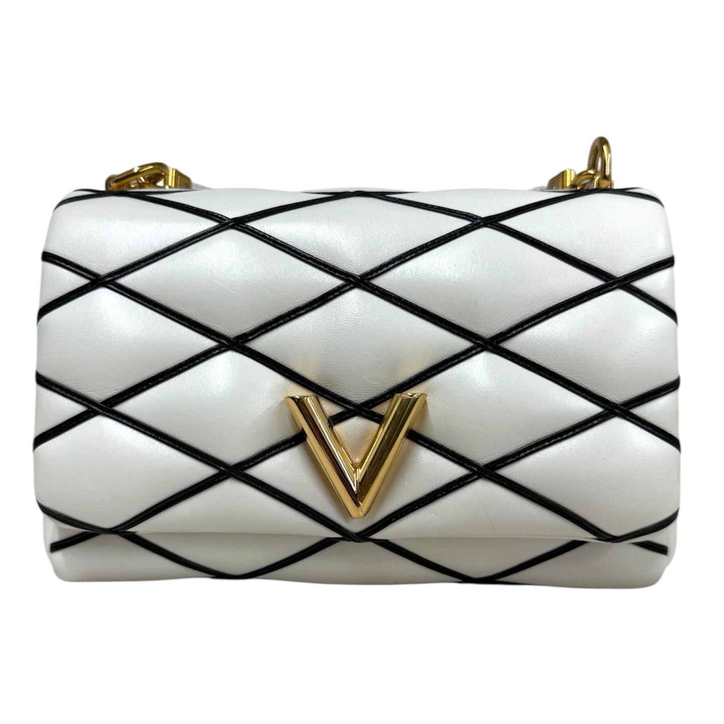 LOUIS VUITTON PICO GO-14 M23762 White/Black RFID