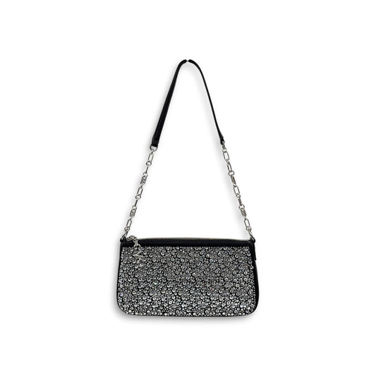 MICHAEL KORS Shoulder Bag 32H3S8EW6S White And Black Rank (B)