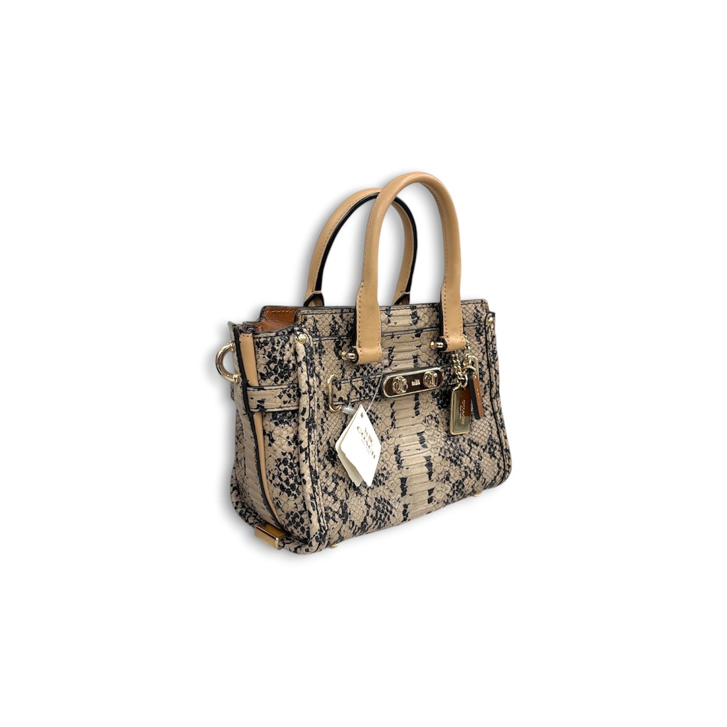 COACH 2WAY Bag 37187 Beige And Brown Rank (A)