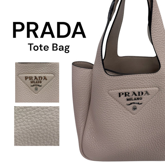 PRADA Tote Bag NFC Pink Liaison small leather