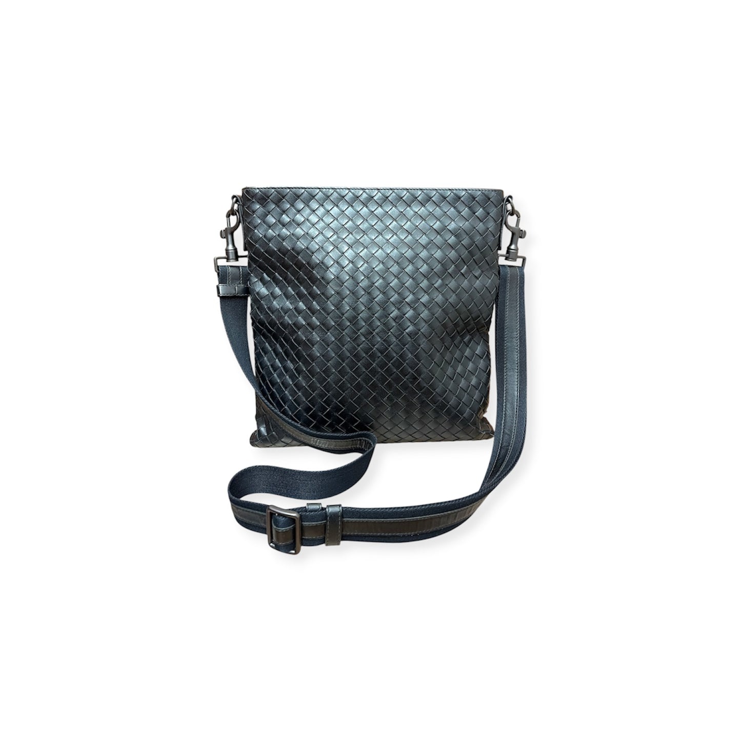 BOTTEGA VENETA Messenger Bag Black Smaill Damage B05238900A Veneta Rank (B)