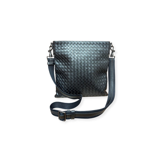 BOTTEGA VENETA Messenger Bag Black Smaill Damage B05238900A Veneta Rank (B)
