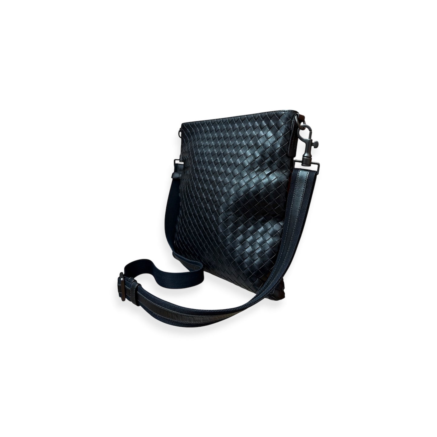 BOTTEGA VENETA Messenger Bag Black Smaill Damage B05238900A Veneta Rank (B)