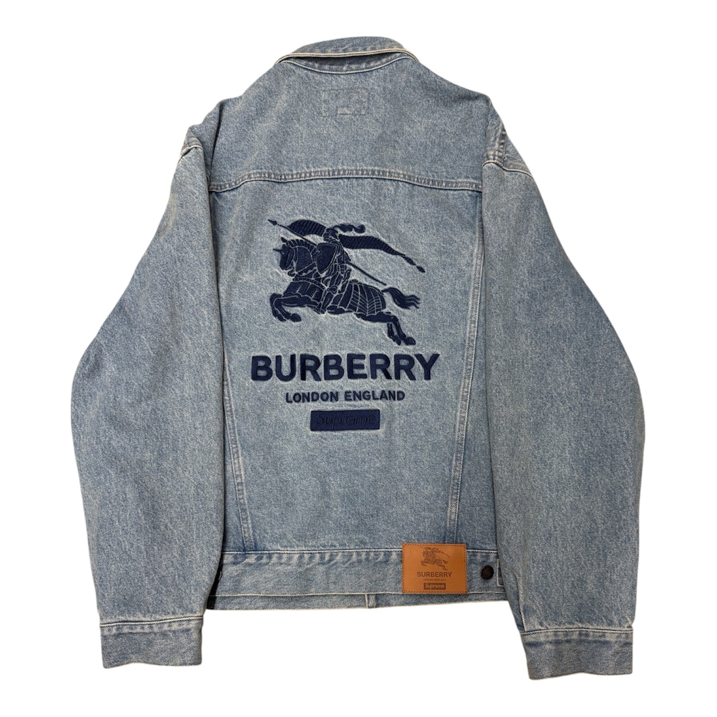 BURBERRY X SUPREME JACKET SIZE L SKY BLUE 101837