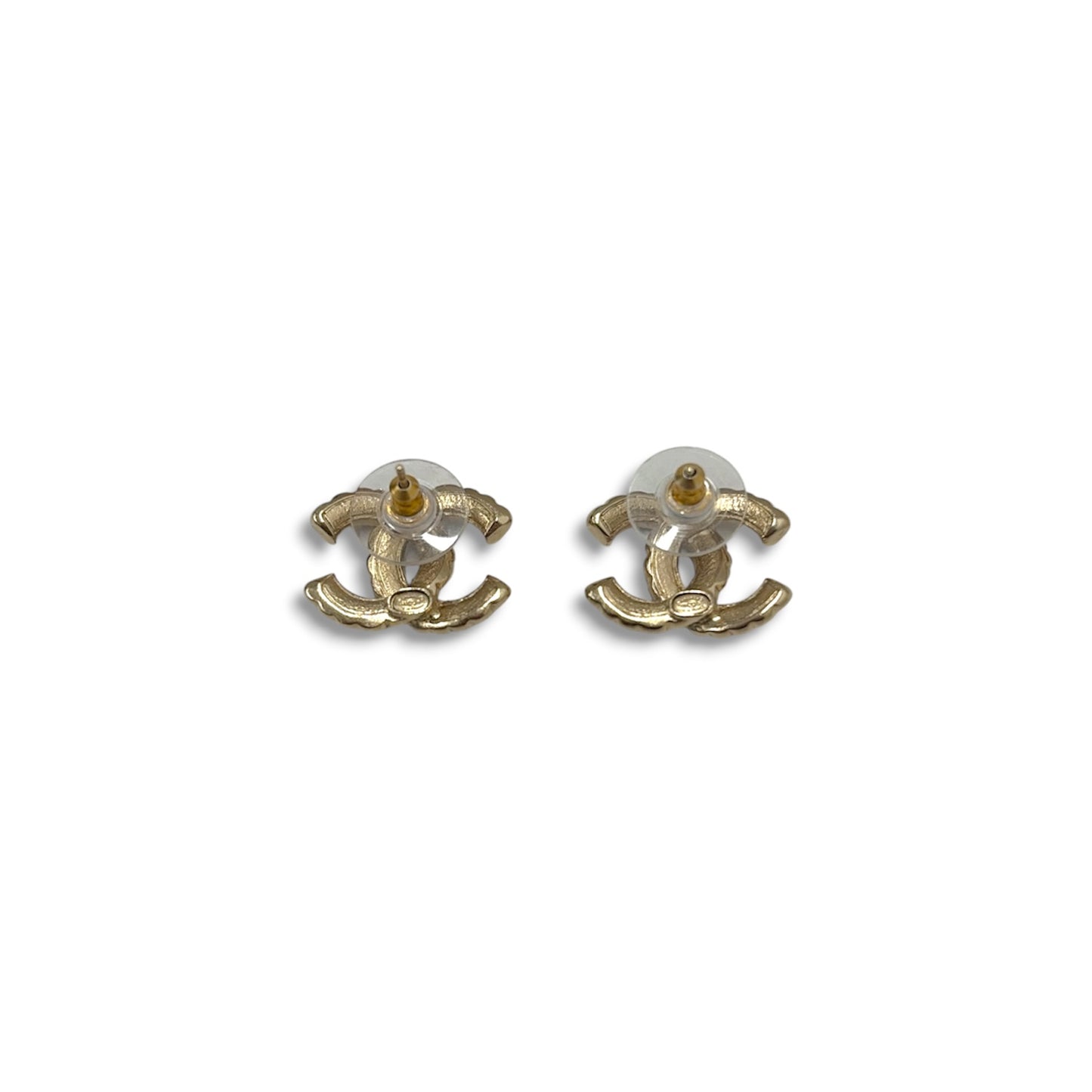 CHANEL Earring D20 S Gold/White Rank (AB)