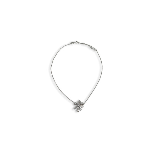 SWAROVSKI necklace Silver Crystal Bow Rank (B)